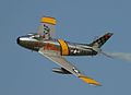 F-86 Sabre – typ wczesnego amerykańskiego myśliwca odrzutowego na jakim w filmie latali Jim i Anna
