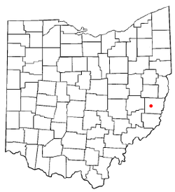 Location of Bethesda, Ohio