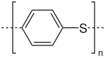 Struktur von Polyphenylensulfid