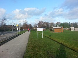 Zicht op Rhee vanaf de weg uit Assen naar Vries