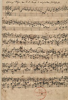 manuscrit : offrande musicale, Ricercare a 6
