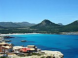 Plage à Cala Agulla.