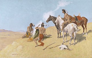 The Smoke Signal; 1905; Oil on canvas; Amon Carter Museum of American Art, Fort Worth, Texas, Amon G. Carter Collection; 1961.250