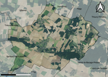 Carte orhophotogrammétrique de la commune.