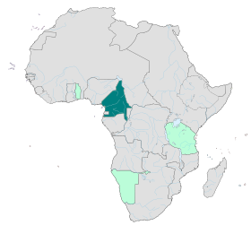 Localização de Camarões Alemães