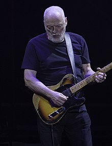 David Gilmour koncertanta en la Hipodromo de Sankta Isidrio (Buenos Aires) en decembro de 2015.