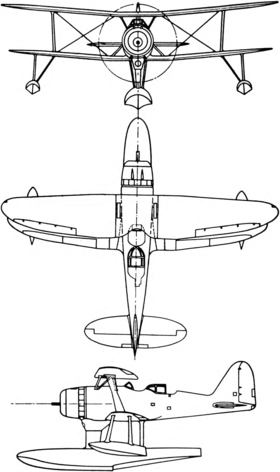 vue en plan de l’avion