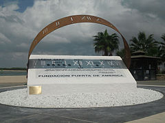 Monumento «Legua Cero», en Sanlúcar de Barrameda, en conmemoración da primeira circunnavegación mundial.