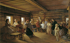 L'École gratuite de village (1865), galerie Tretiakov.