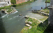 Remains of the Roman bridge (3rd century BC).