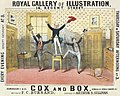 Image 157Cox and Box poster, by Alfred Concanen (restored by Adam Cuerden) (from Wikipedia:Featured pictures/Culture, entertainment, and lifestyle/Theatre)