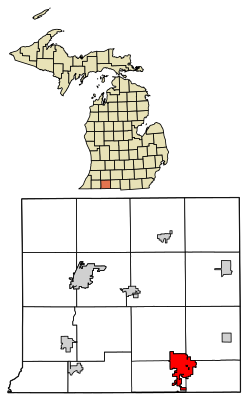 Location of Sturgis, Michigan