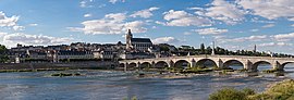 Panoramic view of Blois on the Loire River