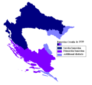 克罗地亚省的建立（前萨瓦河省及滨海省及附加区域）