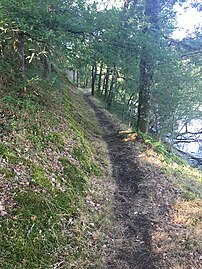 Le sentier de randonées entre la plage de Fougères (36) et le pont de Crozant (23), en 2017.