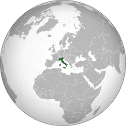 Italy (orthographic projection)