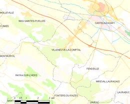 Villeneuve-la-Comptal - Localizazion