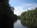 The Etobicoke Creek as it travels through Marie Curtis Park