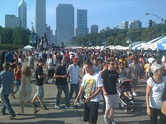 Foule durant le Taste of Chicago.