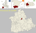 Розташування муніципалітету Альколеа-дель-Ріо у провінції Севілья