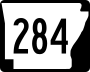 Highway 284 marker