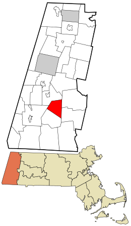 Location in Berkshire County and the state of Massachusetts.