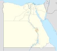 मानचित्र जिसमें लक्सर ‏‏محافظة الأقصر‎ \ Luxor हाइलाइटेड है