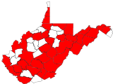 County distribution map.