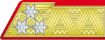 General der Infanterie (Gyalosági Tábornok) General der Kavallerie (Lovassági Tábornok) Feldzeugmeister (Táborszernagy) General