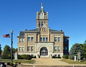 Das Marion County Courthouse in Palmyra, neben dem Courthouse in Hannibal eins der zwei Courthouses des Counties