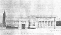 Fjodor Sjechtel, ontwerp voor de Tsjechovbibliotheek in Taganrog, 1911
