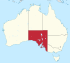 Lage des Bundesstaates South Australia