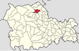 Location in Neamț County