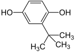 Strukturformel von 2-tert-Butylhydrochinon