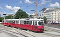 E1-Triebwagen und c4-Beiwagen in Wien