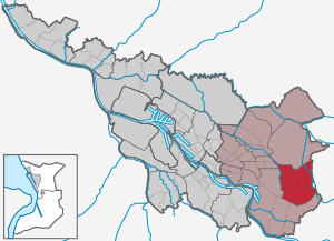 Stadt Bremen, Stadtteil Osterholz hervorgehoben