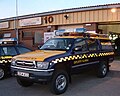 豐田Hilux英國海岸警卫队巡逻车，涂有巴腾堡格状条纹