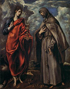 Saint Jean et Saint François, par Le Greco