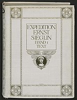 Expedition Ernst von Sieglin: Ausgrabungen in Alexandria, Band 1,1, Umschlag.