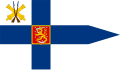 Suomen puolustusministerin lippu 1920–1971.