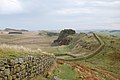 Le Mur d'Hadrien entre l'Angleterre et l'Écosse.