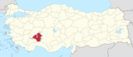 Kaart van Isparta