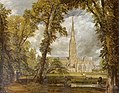 ジョン・コンスタブルの『主教の庭から見たソールズベリー大聖堂』（1823年） ヴィクトリア・アンド・アルバート博物館（ロンドン）蔵