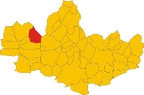 Poziția localității Meda