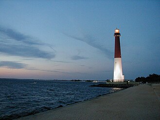 Alongside the Barnegat Inlet