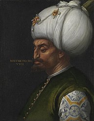 II. Mehmed'in İtalyan ressam Paolo Veronese tarafından 16. yüzyılda çizilmiş portresi.