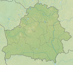 Виганавско језеро на карти Белорусије