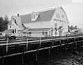 Sons of Norway Hall i landsbyen Petersburg i Alaska ble reist av nordmenn i 1912. Huset er oppført i National Register of Historic Places. Foto fra 1991.