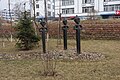 Estatuas en las ruinas de la fortaleza de Gungnae