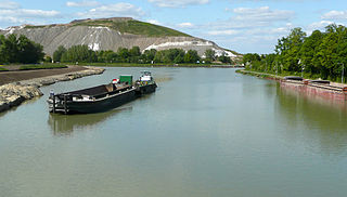 Abzweig des Stichkanals vom Mittellandkanal bei Sehnde